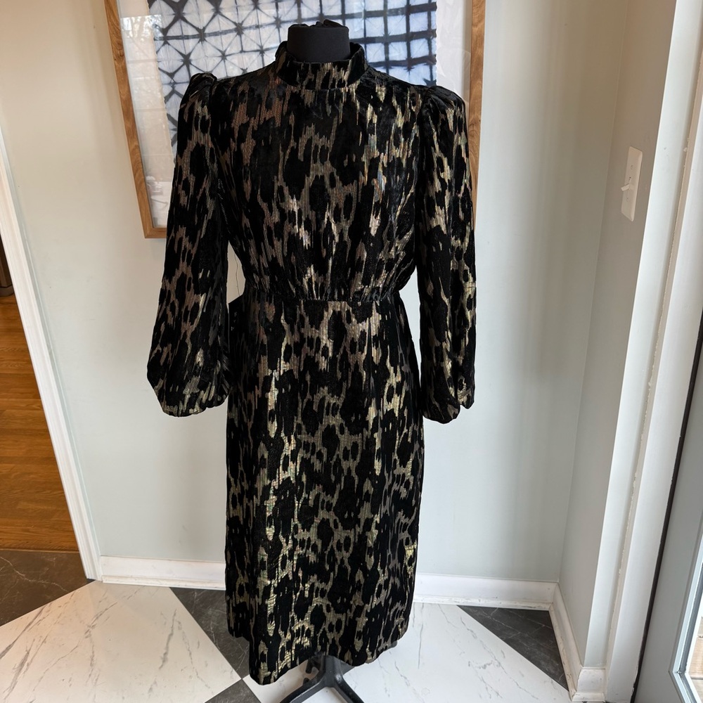 NWT Pomander Place Velvet Burnout Gilly Dress